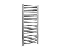 Heated Vertical Towel Rail with Curved Rails - 1126 BTU - 1100mm x 500mm - Chrome