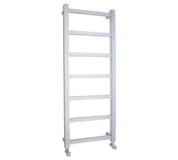 Heated Vertical Towel Rail with Square Tubes - 1200mm x 450mm - 690 BTU - Chrome