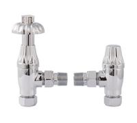 Balterley Heating Accessories Thermostatic Radiator Valve Pack, Chrome