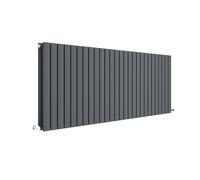 Balterley Horizontal Double Panel Radiator, Anthracite Radiators, Vertical Square Panel Radiator, Central Heating Radiators for Bathroom, Kitchen - 1572mm x 600mm, 5589 BTU (Anthracite)