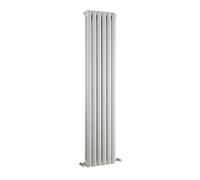 Balterley Vertical Double Panel Radiator, White Radiator with Rounded Vertical Panel, Central Heating Radiators for Bathroom, Kitchen, Living Room - 383mm x 1500mm, 3105 BTU (Gloss White)
