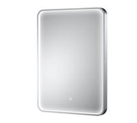 Balterley Inset Framed LED Mirror with Demister Pad, 700x500mm - Chrome in Silver Balterley Silver