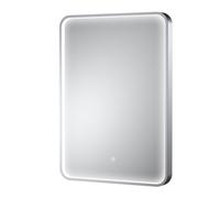 Inset Framed LED Touch Sensor Mirror De-mister Pad 700 x 500mm Chrome Balterley Silver One Size