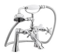 Traditional Deck Mounted 1 2 Inch Bath Shower Mixer Tap Shower Kit Balterley White One Size