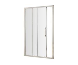 Balterley Kinvaston 1200mm Single Sliding Shower Door With 8mm Toughened Safety Glass And Easyfit Assembly System - Chrome