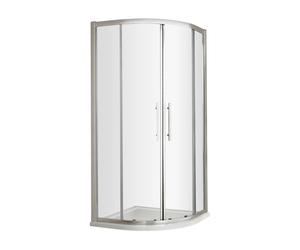 Balterley Kinvaston 900mm Shower Side Panel with 8mm Toughened Safety Glass and Easyfit Assembly System - Chrome
