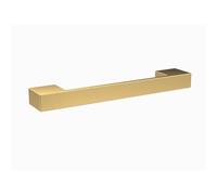 Balterley Kitchen Cupboard Handles Square D Shape, Bathroom Cabinet Handles, Brass Door Handle for Bathroom & Kitchen Cabinets, Cupboard Door Handle - 24 x 29 x 152mm, 128mm Centres (Brushed Brass)