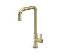 Kitchen Mono Mixer Tap with 1 Lever Handle, 361mm - Brushed Brass