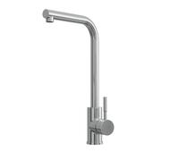 Balterley L-Neck Kitchen Sink Mixer Tap - Top Fix Installation, Chrome Finish in Silver Balterley Silver