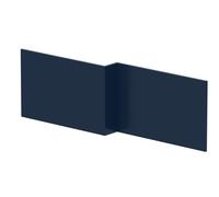 L Shape Square Front Bath Panel Matt Midnight Blue 1700mm Balterley Blue One Size