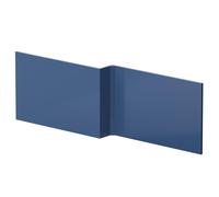 Balterley Front Bath Panel L Shape 1700mm, MDF Bath Panels, Satin Finish Bathroom Front Panels for Bathtub, Water Resistant Side Panel for L-Shaped Bathroom Baths and Soaking Tubs (Blue)