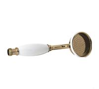 Balterley Large Traditional Shower Handset Brushed Brass in Metallics Balterley Metallics