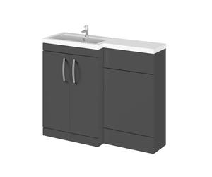 Balterley Left-Hand Bathroom Vanity and WC Unit Combination with Basin - 1100mm