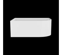 Left Hand J-Shaped Freestanding Bath from Balterley - 1500mm x 740mm