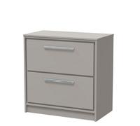 Balterley Longnor 800mm Framed Design Floor Standing 2 Drawer Vanity With Worktop - Pebble Grey