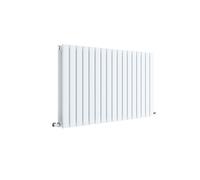 Square Horizontal Double Panel Radiator - 600mm x 992mm - 3519 BTU - Satin White