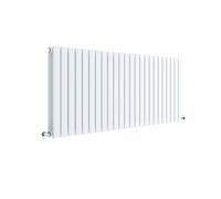 Horizontal Double Panel Radiator 4968 BTU Satin White 600x 1398mm Balterley White One Size
