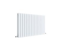 Square Horizontal Double Panel Radiator - 600mm x 992mm - 3519 BTU - Satin White