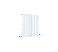 Square Horizontal Single Panel Radiator - 600mm x 586mm - 1361 BTU - Satin White