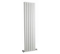 Square Vertical Double Panel Radiator - 1500mm x 354mm - 3105 BTU - Satin White