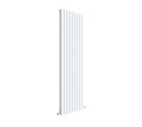 Square Vertical Double Panel Radiator 5810 BTU Satin White 1800x 528mm Balterley White One Size