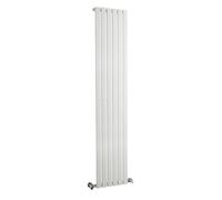 Balterley Lucia Square Vertical Single Panel Radiator, 1800 x 354mm Satin White Balterley White
