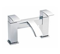 Balterley Luxury Square Deck Mounted Bath Filler Tap Chrome in Silver Balterley Silver