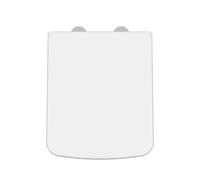 Balterley Square Toilet Seat Soft Close, Top Fix Soft Close Toilet Seat White, Square Seats for Toilets with Adjustable Hinges & Quick Release for Easy Cleaning - 358 x 435 x 53 mm (White)