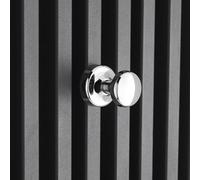 Balterley Magnetic Radiator Hooks for Robes and Towels, Round Chrome Peg Style Hook, Bathroom Radiator Towel Hooks for Flat Panel Radiators, Metal Towel Hook for Radiators - 40 x 40 x 50mm (Chrome)