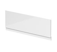 Balterley Front Bath Panel Covering with Plinth 1600mm, MDF Bath Panels White, Straight Front Bathroom Panels for Bathtub, Water Resistant Side Panel for Bathroom Baths and Soaking Tubs (White)