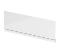 Balterley Front Bath Panel Covering with Plinth 1700mm, MDF Bath Panels White, Straight Front Bathroom Panels for Bathtub, Water Resistant Side Panel for Bathroom Baths and Soaking Tubs (White)