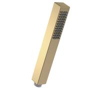 Balterley Minimalist Square Single Function Shower Handset Brushed Brass in Metallics Balterley Metallics