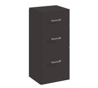 Balterley Modern Bathroom Floor Standing 3 Drawer Unit - 350 x 300mm, Dark Grey Balterley Dark Grey