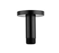 Balterley Modern Bathroom Round Ceiling Mounted Shower Arm Durable Brass Construction, 65x54mm - Black Finish