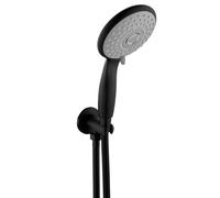 Balterley Modern Bathroom Wall Mounted Round Shower Outlet Kit Durable Brass Construction 1/2 BSP Connection - Black Finish