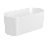 Balterley Modern Curved Back To Wall Bath, 1700 x 486 x 580mm, Gloss White Balterley White