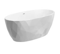 Balterley Modern Freestanding Bath, 1700 x 820 x 620mm, Gloss White Balterley White