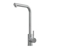 Balterley L-Neck Kitchen Sink Mixer Tap - Top Fix Installation, Chrome Finish in Silver Balterley Silver