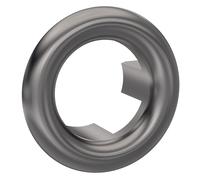 Balterley Modern Round Basin Overflow Cover Brushed Pewter 18.5mm in Silver Balterley Silver