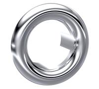 Modern Round Basin Overflow Cover Chrome 18.5mm Balterley Silver One Size