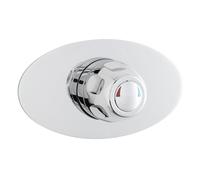 Contemporary Round Concealed Sequential Thermostatic Shower Valve - Chrome - Balterley