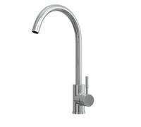 Balterley Modern Round Single Lever Kitchen Sink Mixer Tap - Top Fix Installation, 355 X 90 X 245mm, Chrome Finish