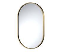 Balterley Oval 500 X 800mm Brushed Brass Frame Recessed Mirror