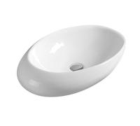 Oval Ceramic Countertop Vessel without Overflow - 490mm