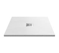 Balterley Premium Slimline Square Shower Tray - 900mm - Slate White Balterley White