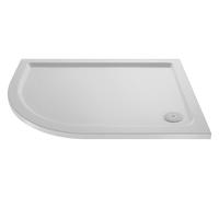 Balterley Premium Slip Resistant Shower Tray - Left Hand Offset Quadrant - 1200mm x 900mm - White Balterley White