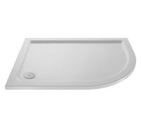 Balterley Premium Slip Resistant Shower Tray - Right Hand Offset Quadrant - 900mm x 760mm - White Balterley White
