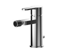 Balterley Pride Contemporary Round Mono Bidet Mixer Tap with Pop Up Waste - Chrome