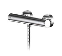 Contemporary Round Thermostatic Bar Valve 55mm x 275mm Chrome Balterley Silver One Size