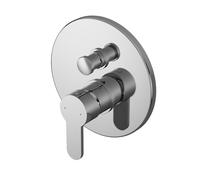 Balterley Pride Round Concealed Manual Shower Valve & Diverter 2 Outlets, Chrome in Silver Balterley Silver